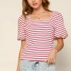 SKIES ARE BLUE Alia Striped Square Neck Top Clothing 2 SKIES ARE BLUE Alia Striped Square Neck Top Clothing