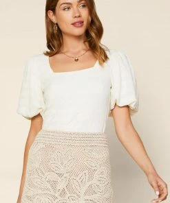 SKIES ARE BLUE Square Neck Top Clothing