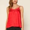 SKIES ARE BLUE Satin Lace Trimmed Cami 1 SKIES ARE BLUE Satin Lace Trimmed Cami