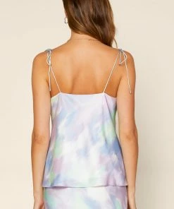 SKIES ARE BLUE Clothing Tie Dye Cowl Neck Cami 7 SKIES ARE BLUE Clothing Tie Dye Cowl Neck Cami