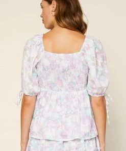 SKIES ARE BLUE Floral Sweetheart Neckline Top 7 SKIES ARE BLUE Floral Sweetheart Neckline Top