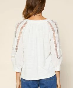 SKIES ARE BLUE Crochet Trim Knit Top 7 SKIES ARE BLUE Crochet Trim Knit Top