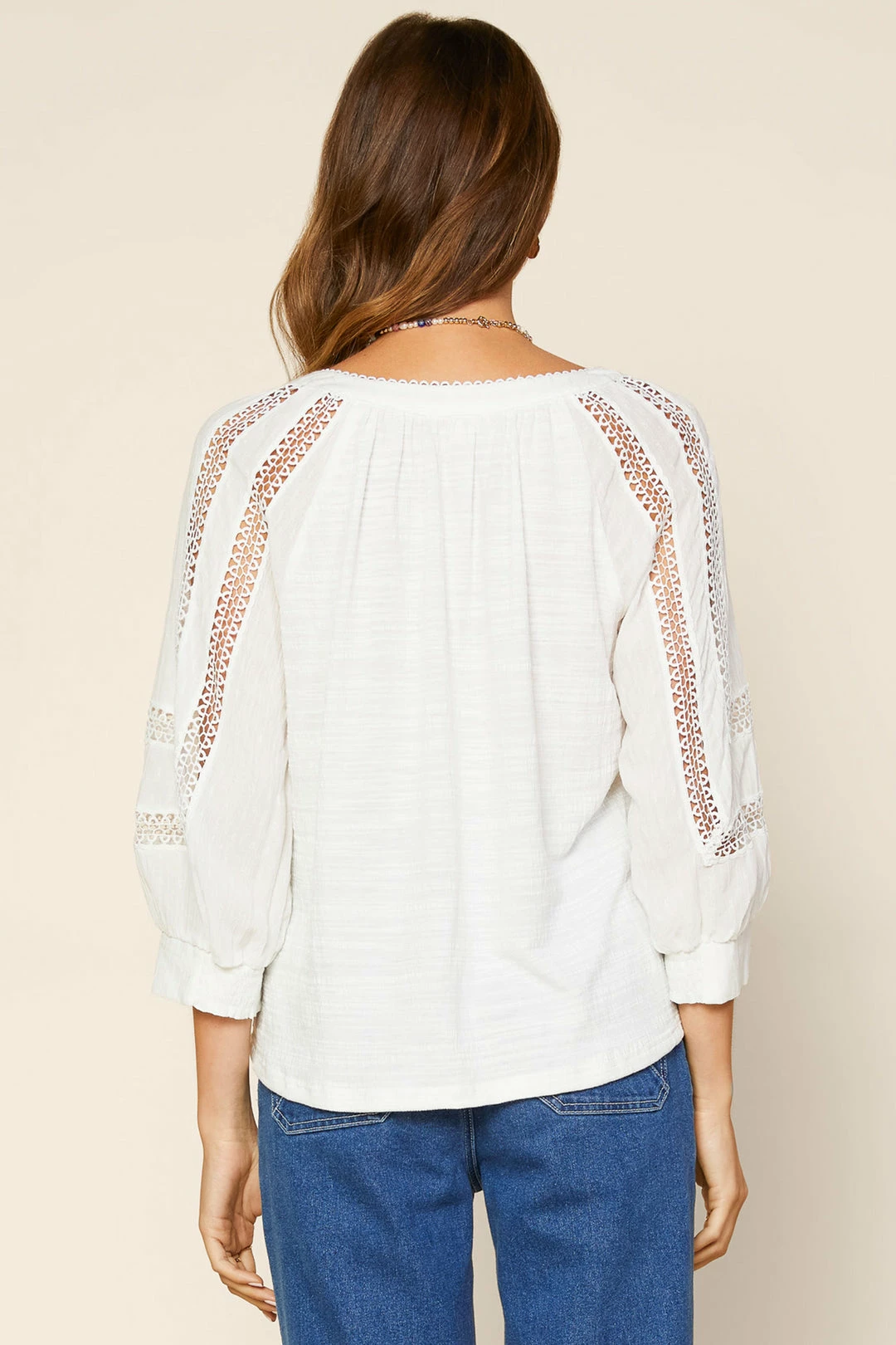 SKIES ARE BLUE Crochet Trim Knit Top 5 SKIES ARE BLUE Crochet Trim Knit Top