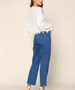 SKIES ARE BLUE Raya Scallop Trimmed Sweater Clothing 9 SKIES ARE BLUE Raya Scallop Trimmed Sweater Clothing