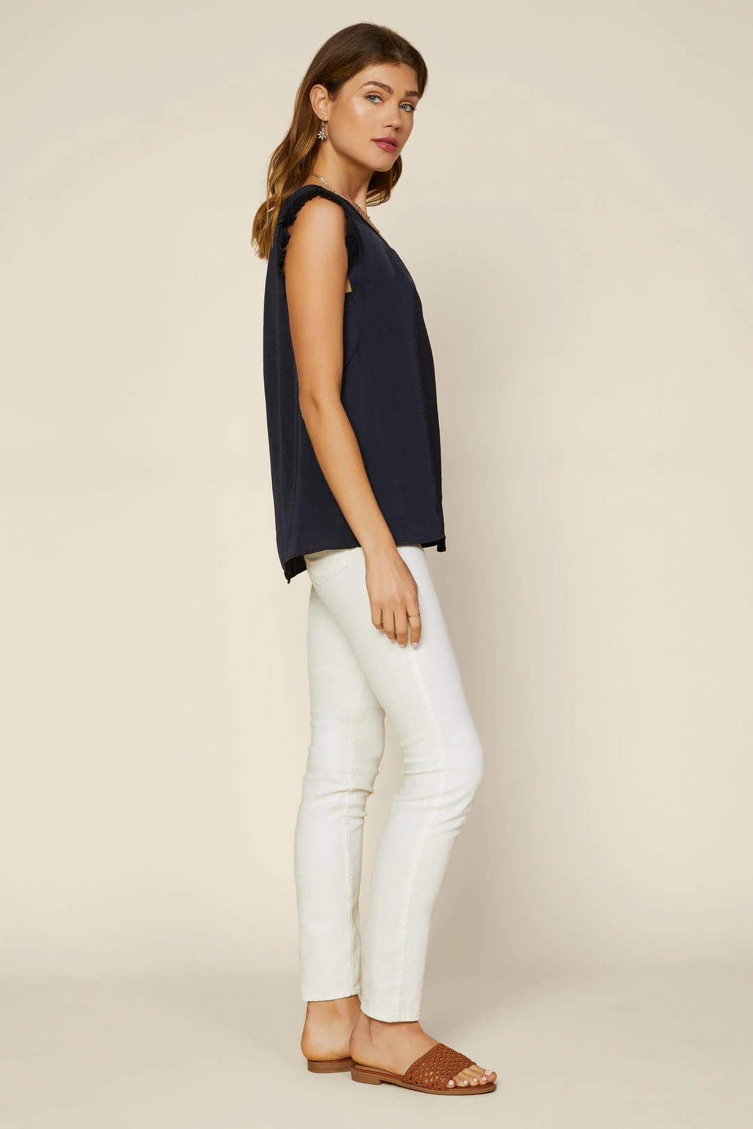 SKIES ARE BLUE Clothing Pleated Short Sleeve Top 4 SKIES ARE BLUE Clothing Pleated Short Sleeve Top