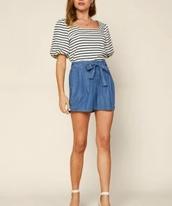 SKIES ARE BLUE Alia Striped Square Neck Top 9 SKIES ARE BLUE Alia Striped Square Neck Top