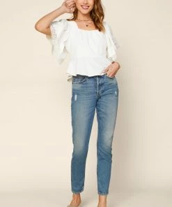 SKIES ARE BLUE Eyelet Square Neck Top 8 SKIES ARE BLUE Eyelet Square Neck Top