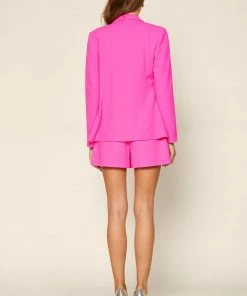 SKIES ARE BLUE Neon Welt Pocket Blazer