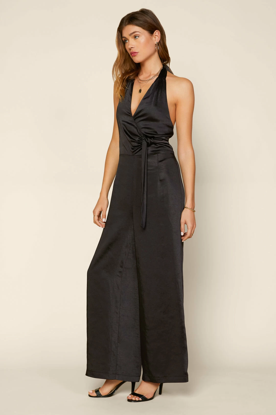SKIES ARE BLUE Satin Halter Jumpsuit Jumpsuits 3 SKIES ARE BLUE Satin Halter Jumpsuit Jumpsuits