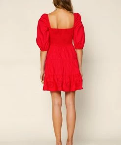 SKIES ARE BLUE Denver Eyelet Mini Dress