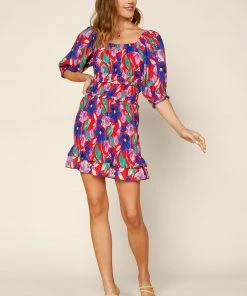 SKIES ARE BLUE Caroline Floral Smocked Dress Dresses