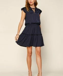 SKIES ARE BLUE Clothing Penelope Pleated Mini Dress