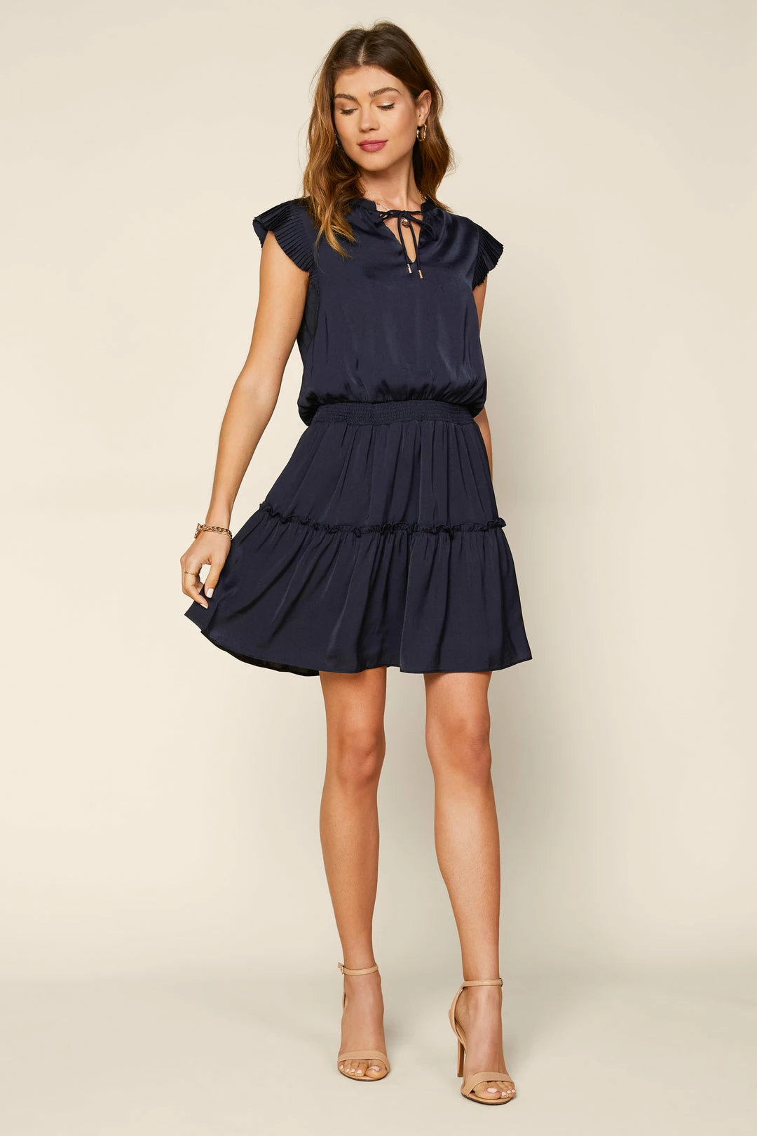 SKIES ARE BLUE Clothing Penelope Pleated Mini Dress 4 SKIES ARE BLUE Clothing Penelope Pleated Mini Dress