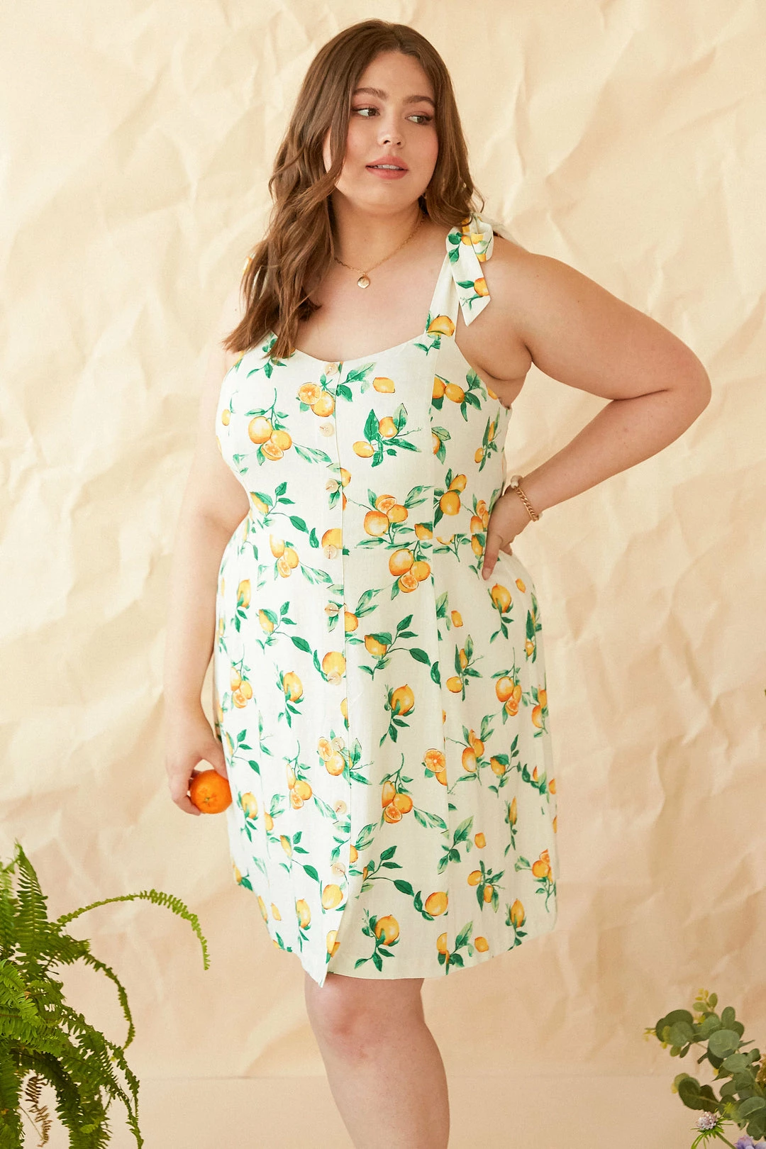SKIES ARE BLUE Plus Size - Lemon Print Mini Dress New In Plus Size 5 SKIES ARE BLUE Plus Size - Lemon Print Mini Dress New In Plus Size