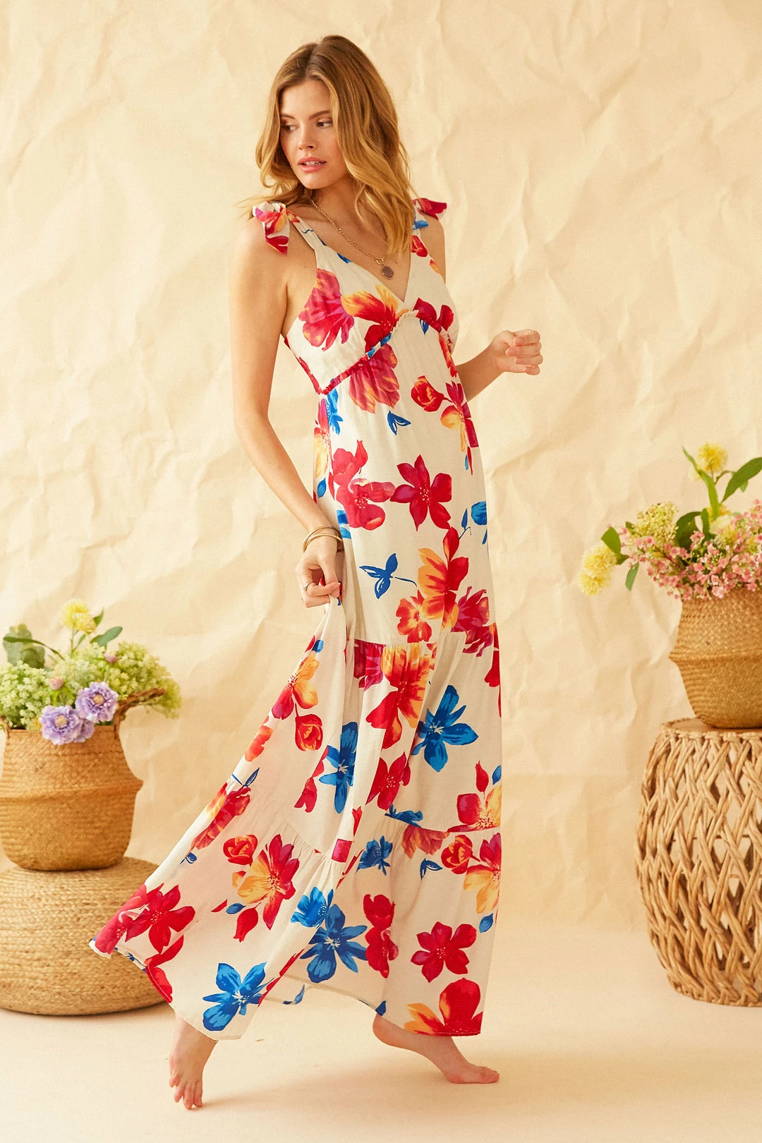 SKIES ARE BLUE Clothing Flora Maxi Dress 3 SKIES ARE BLUE Clothing Flora Maxi Dress