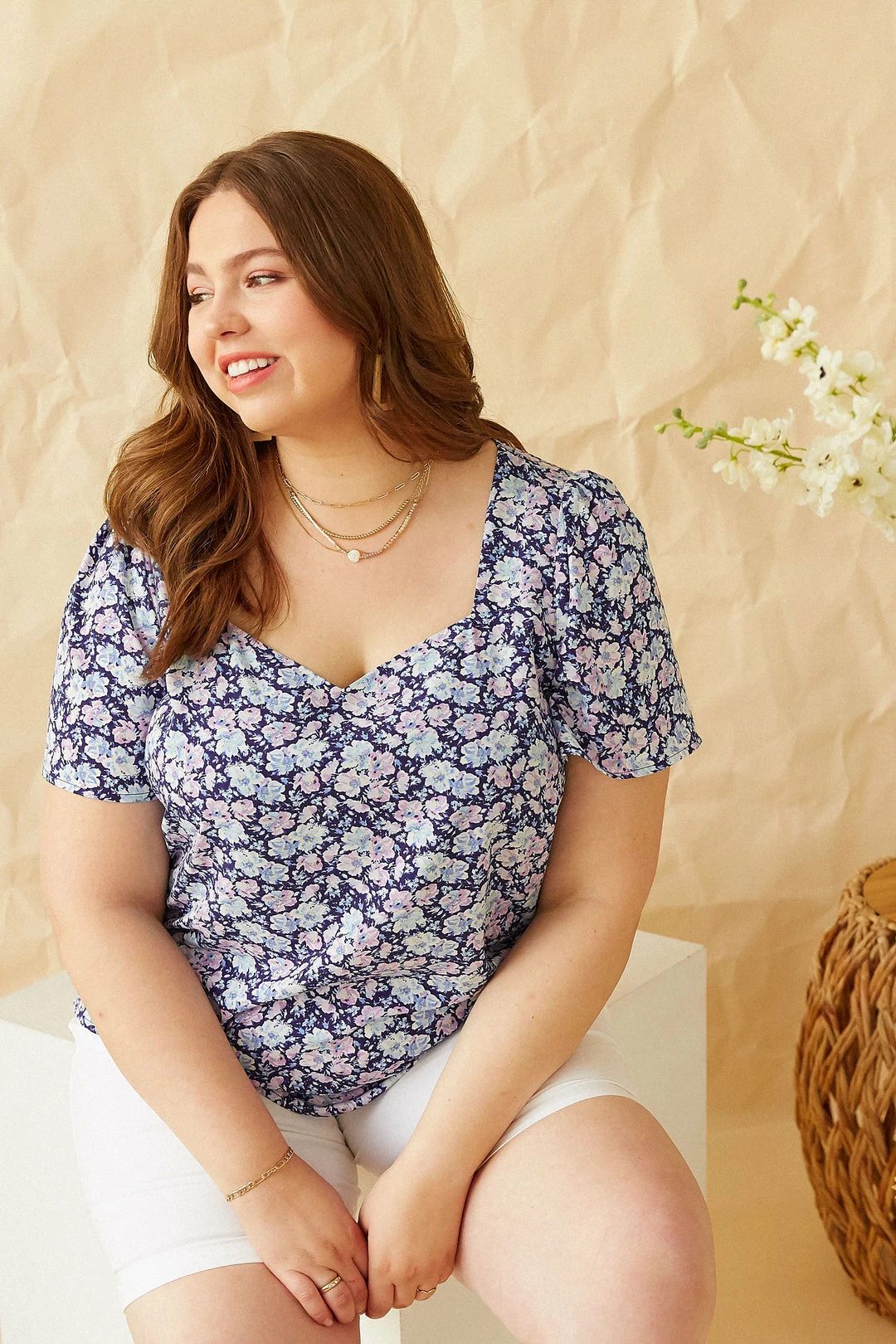 SKIES ARE BLUE New In Plus Size Plus Size - Jordyn Floral Top 3 SKIES ARE BLUE New In Plus Size Plus Size - Jordyn Floral Top