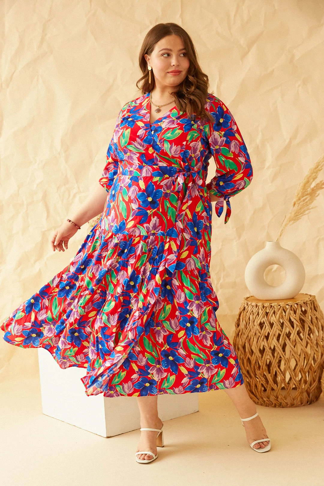SKIES ARE BLUE Plus Size - Caroline Multicolor Floral Dress 3 SKIES ARE BLUE Plus Size - Caroline Multicolor Floral Dress