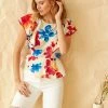 SKIES ARE BLUE Valery Floral Peplum Top 2 SKIES ARE BLUE Valery Floral Peplum Top