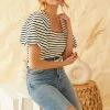 SKIES ARE BLUE Alia Striped Square Neck Top 1 SKIES ARE BLUE Alia Striped Square Neck Top