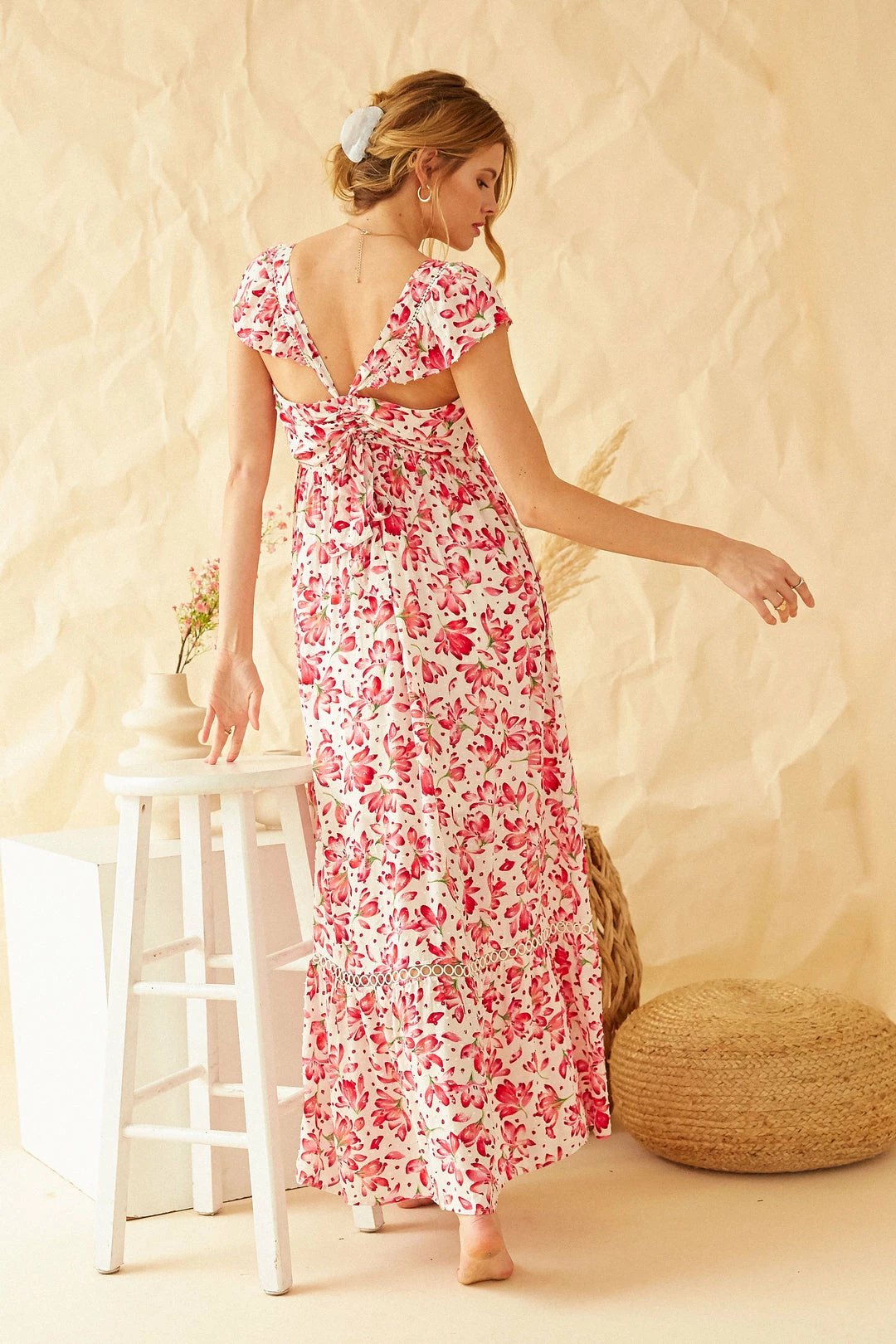 SKIES ARE BLUE Dresses Rosa Floral Swiss Dot Dress 5 SKIES ARE BLUE Dresses Rosa Floral Swiss Dot Dress