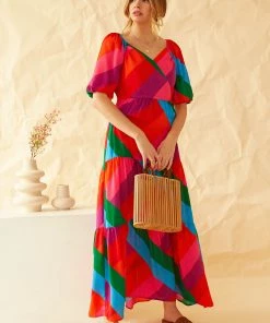 SKIES ARE BLUE Clothing Iliana Multicolor Tiered Dress 11 SKIES ARE BLUE Clothing Iliana Multicolor Tiered Dress