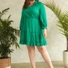 SKIES ARE BLUE Plus Size - Aubrey Ruffled Mini Dress New In Plus Size 2 SKIES ARE BLUE Plus Size - Aubrey Ruffled Mini Dress New In Plus Size