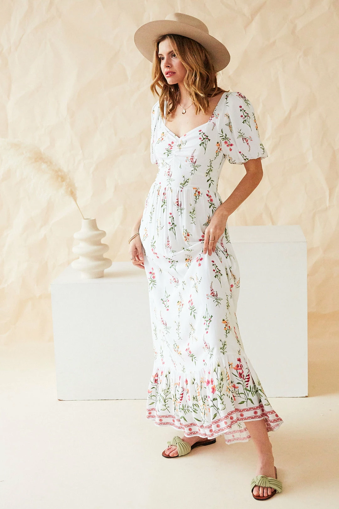 SKIES ARE BLUE Lexie Floral Border Print Dress 5 SKIES ARE BLUE Lexie Floral Border Print Dress