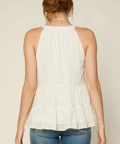 SKIES ARE BLUE Textured Halter Top New In Clothing