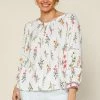 SKIES ARE BLUE Floral Border Print Top 1 SKIES ARE BLUE Floral Border Print Top