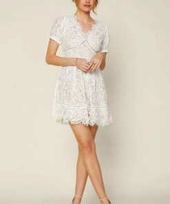 SKIES ARE BLUE Lace Mini Dress New In Clothing
