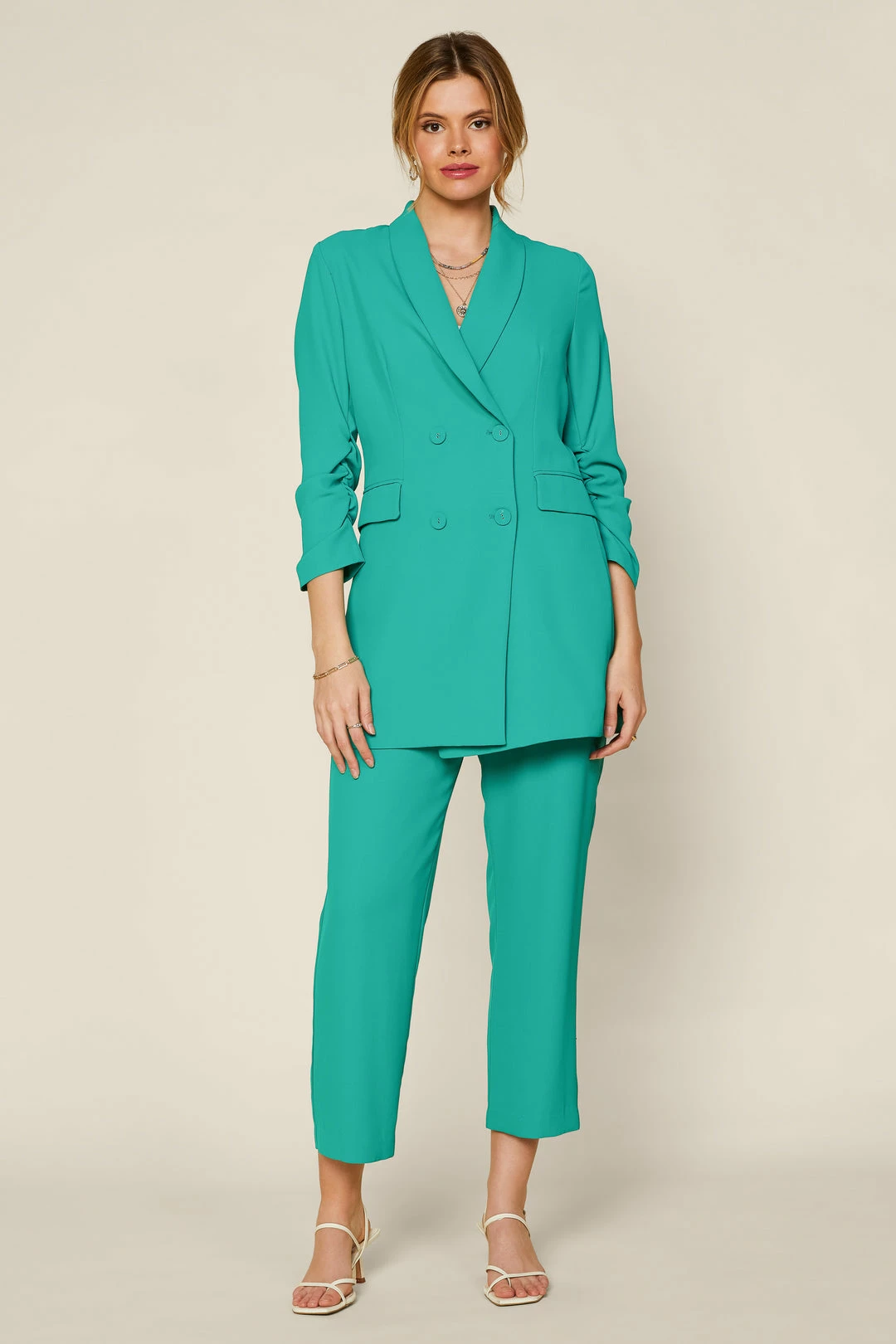 SKIES ARE BLUE Double Breasted Blazer 4 SKIES ARE BLUE Double Breasted Blazer