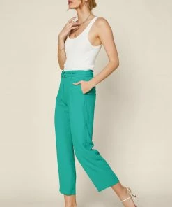 SKIES ARE BLUE New In Clothing Pleated Straight Leg Pants