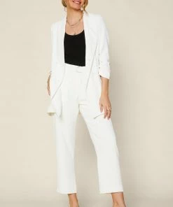 SKIES ARE BLUE New In Clothing Pleated Straight Leg Pants