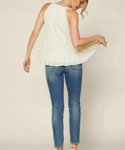 SKIES ARE BLUE Textured Halter Top New In Clothing