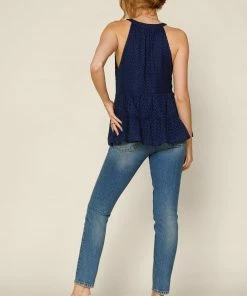 SKIES ARE BLUE New In Clothing Textured Halter Top