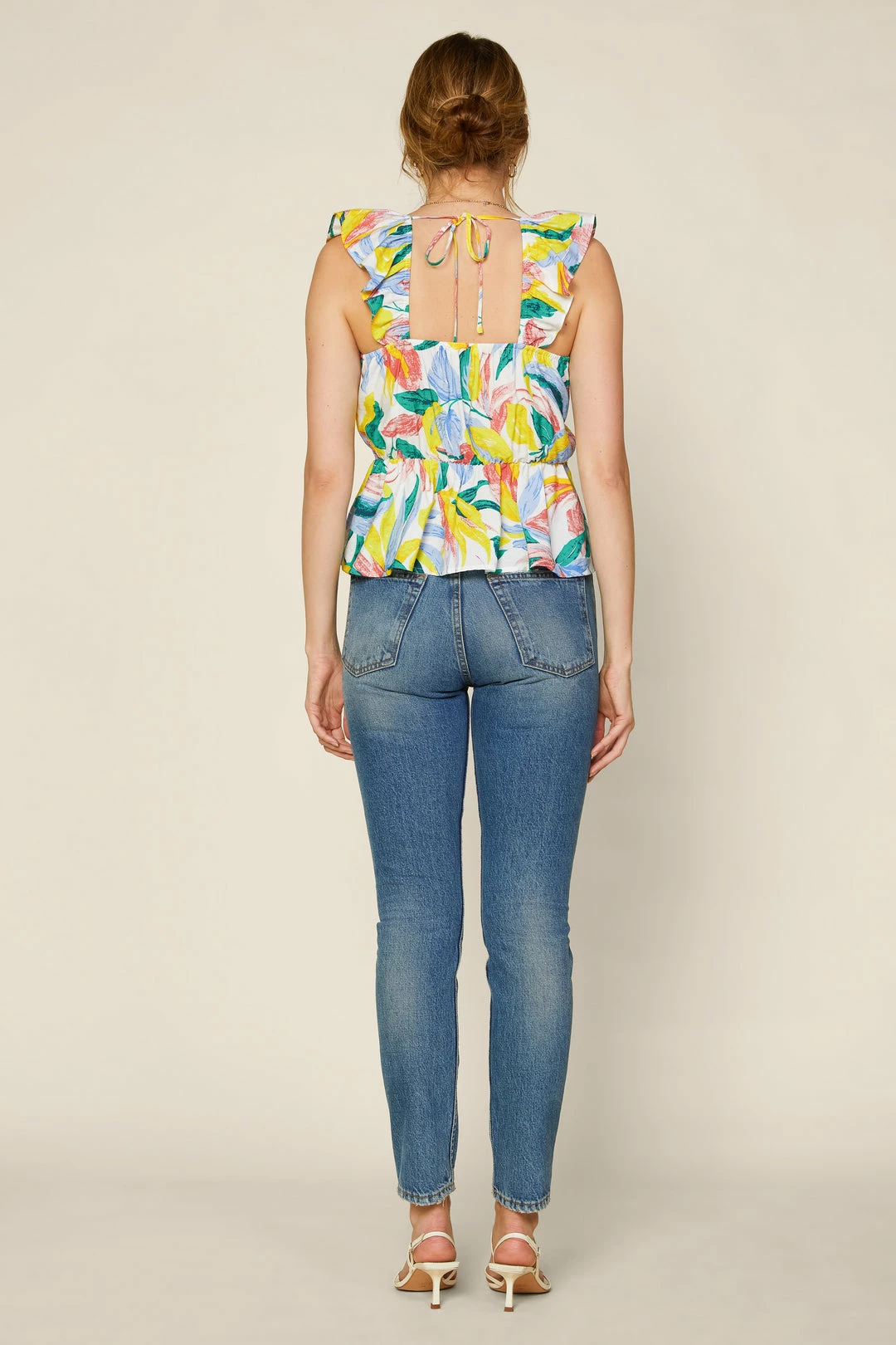 SKIES ARE BLUE New In Clothing Floral Peplum Ruffled Top 6 SKIES ARE BLUE New In Clothing Floral Peplum Ruffled Top