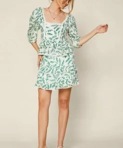 SKIES ARE BLUE Printed Swiss Dot Top Tops 8 SKIES ARE BLUE Printed Swiss Dot Top Tops