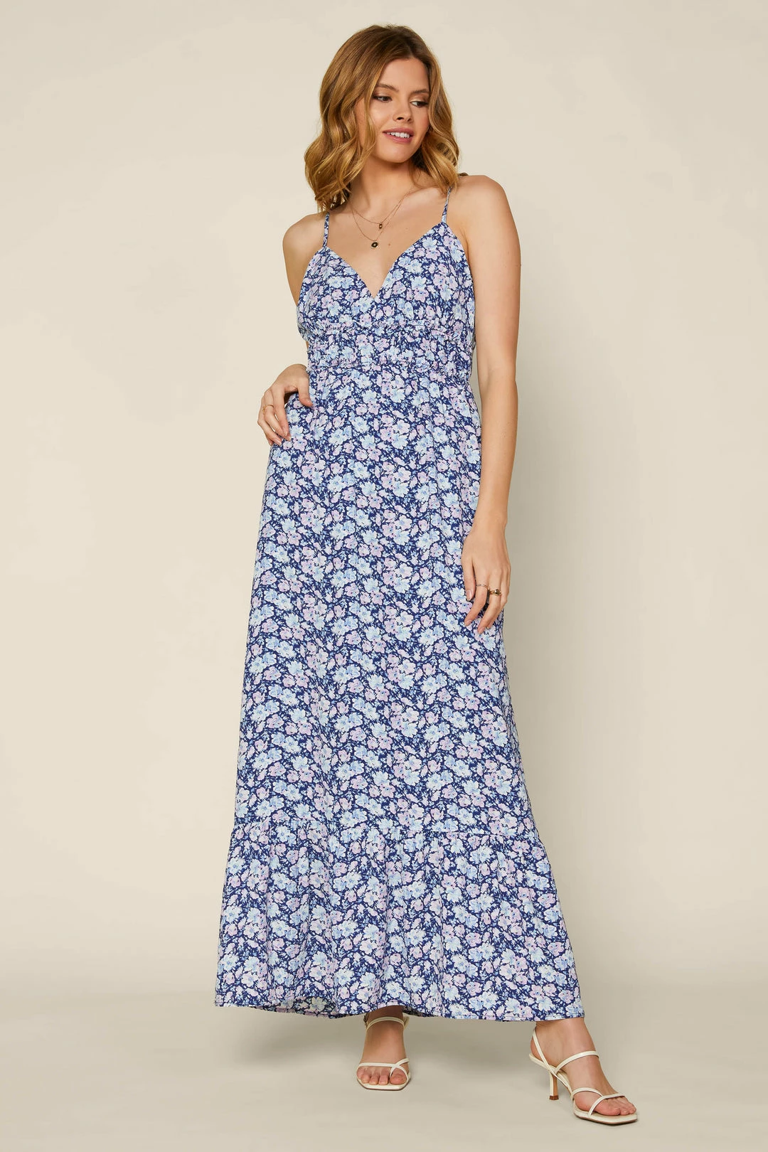 SKIES ARE BLUE Noah Floral Twisted Back Dress 4 SKIES ARE BLUE Noah Floral Twisted Back Dress
