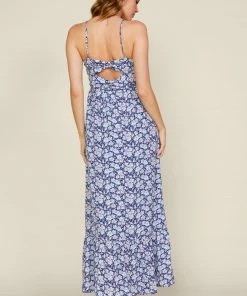 SKIES ARE BLUE Noah Floral Twisted Back Dress 9 SKIES ARE BLUE Noah Floral Twisted Back Dress