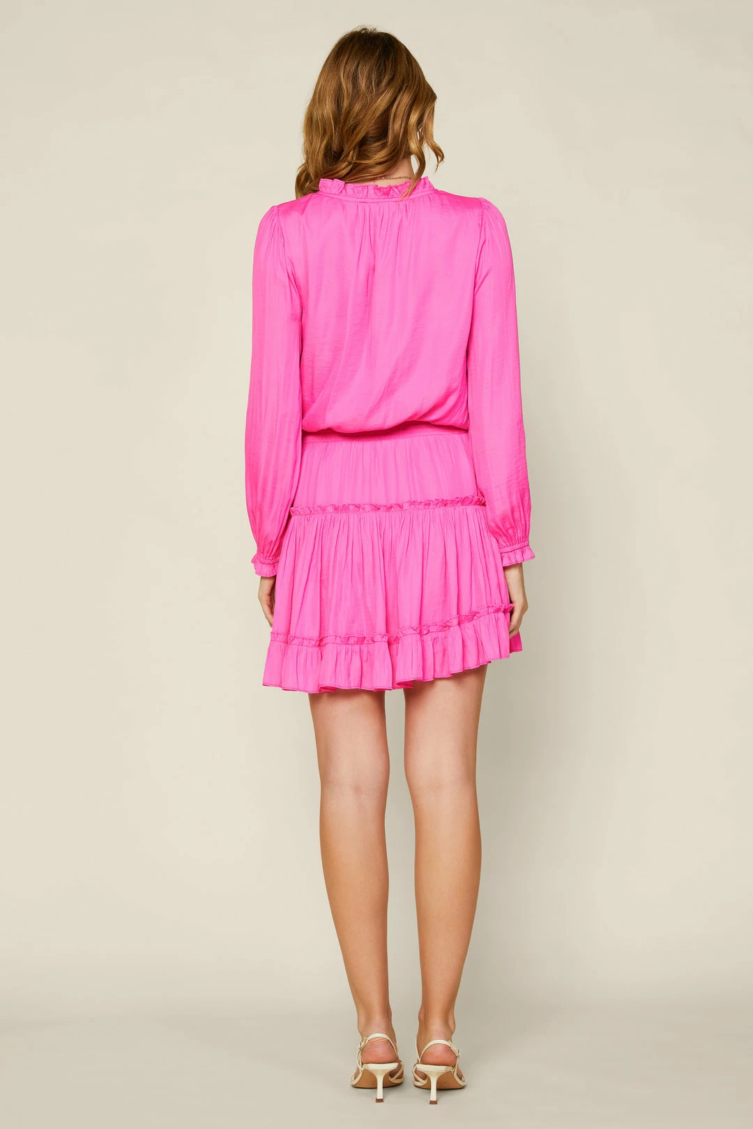 SKIES ARE BLUE Clothing Aubrey Ruffled Mini Dress 8 SKIES ARE BLUE Clothing Aubrey Ruffled Mini Dress