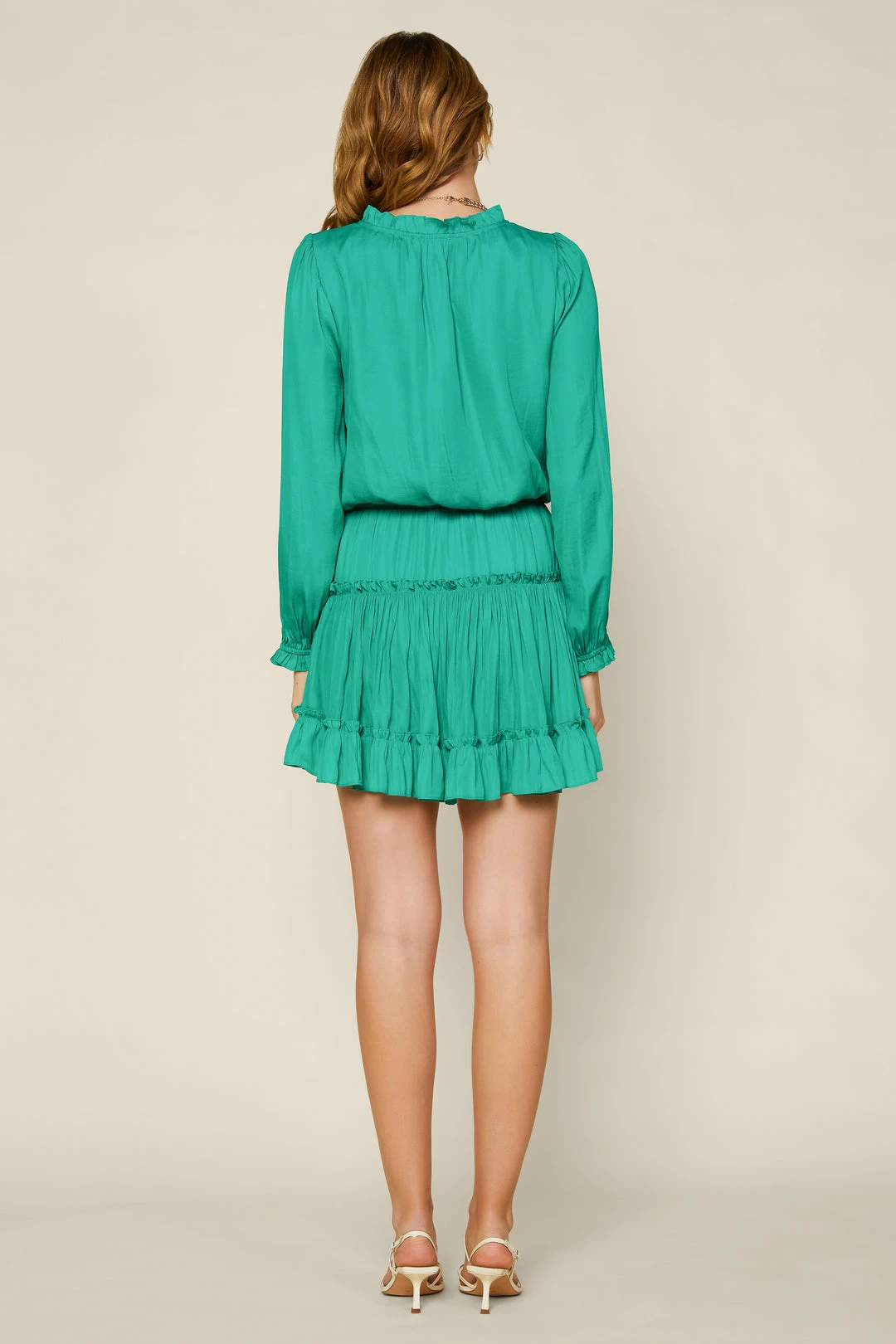 SKIES ARE BLUE Aubrey Ruffled Mini Dress 6 SKIES ARE BLUE Aubrey Ruffled Mini Dress