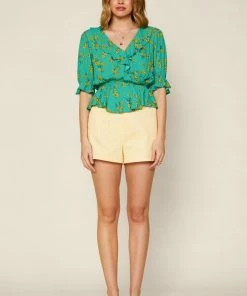 SKIES ARE BLUE Floral Wrap Top 11 SKIES ARE BLUE Floral Wrap Top