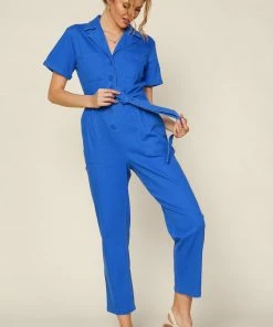 SKIES ARE BLUE Kendall Utility Jumpsuit Clothing