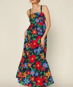 SKIES ARE BLUE Isabel Floral Maxi Dress 9 SKIES ARE BLUE Isabel Floral Maxi Dress