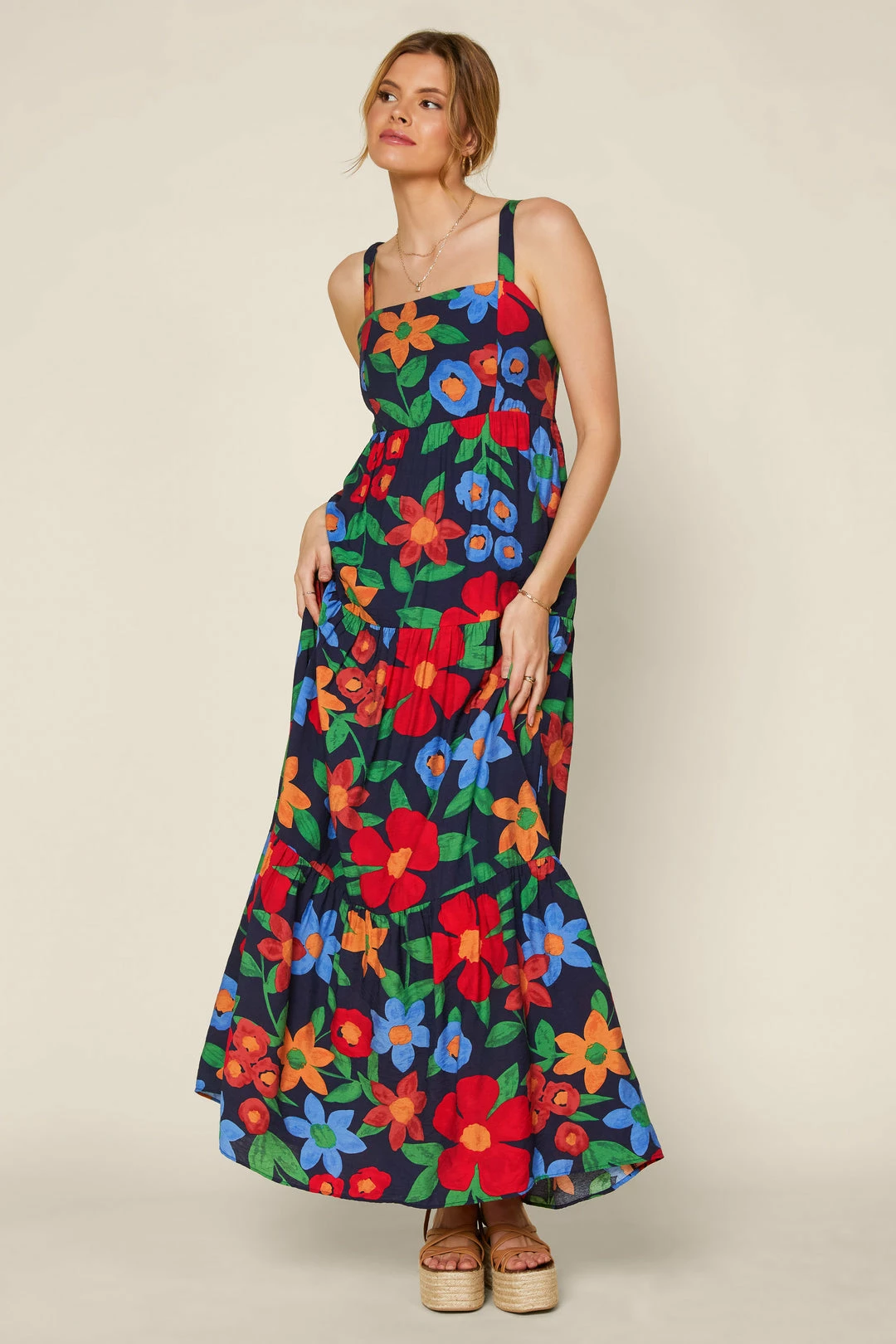 SKIES ARE BLUE Isabel Floral Maxi Dress 6 SKIES ARE BLUE Isabel Floral Maxi Dress