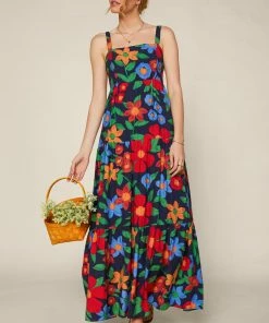 SKIES ARE BLUE Isabel Floral Maxi Dress