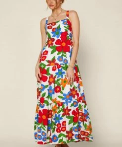 SKIES ARE BLUE Isabel Floral Maxi Dress New In Clothing