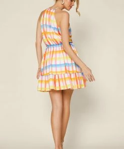 SKIES ARE BLUE New In Clothing Multi Plaid Halter Dress 11 SKIES ARE BLUE New In Clothing Multi Plaid Halter Dress