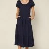 SKIES ARE BLUE New In Clothing Puff Sleeve Midi Dress 2 SKIES ARE BLUE New In Clothing Puff Sleeve Midi Dress