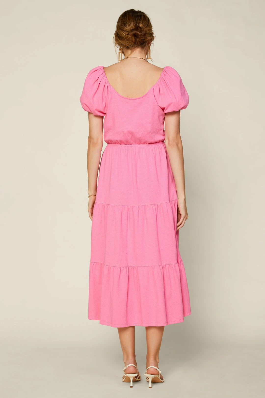 SKIES ARE BLUE Puff Sleeve Midi Dress New In Clothing 7 SKIES ARE BLUE Puff Sleeve Midi Dress New In Clothing